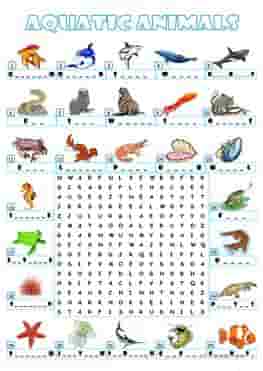 ESL-EFL-downloadable-printable-worksheets-practice-exercises-and-activities-to-teach-about-sea-animals-crossword-insects-and-reptiles-picture-dictionaries-raqmedia.com