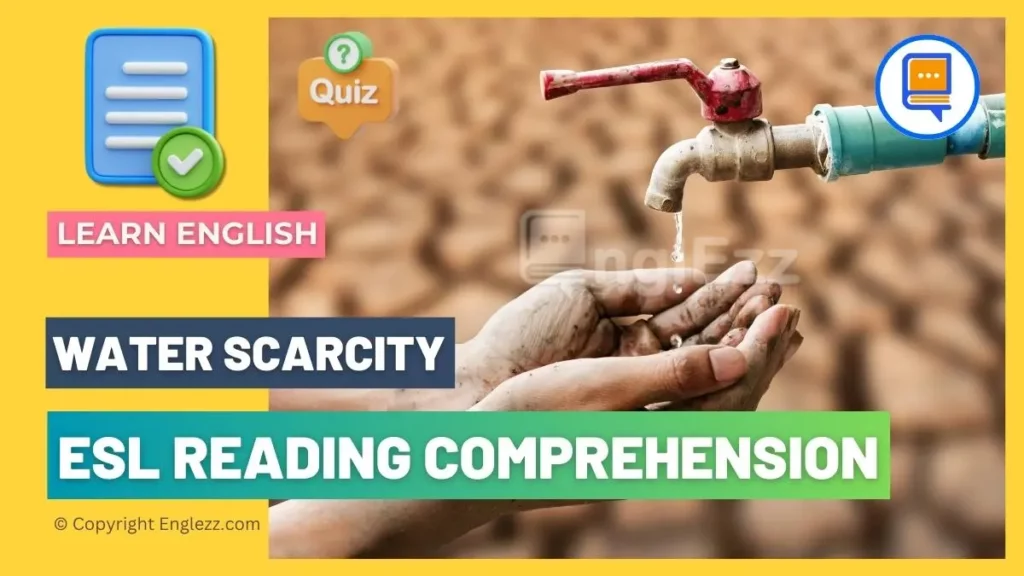 Free Interactive ESL Reading Comprehension about Water Scarcity 1 free-interactive-esl-reading-comprehension-about-water-scarcity