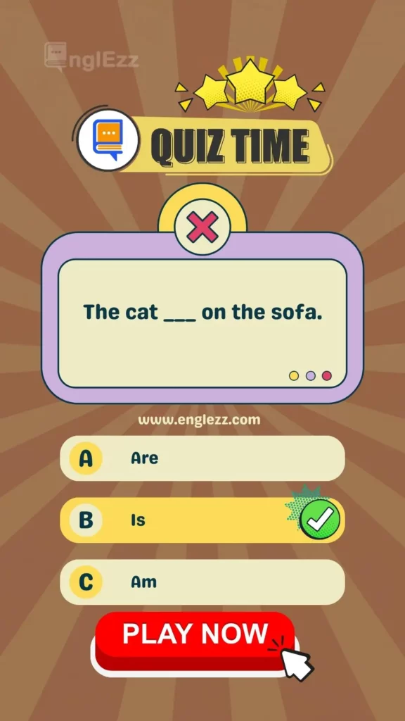 Present Simple Positive with Be Exercises - 3 Levels Grammar Quiz 1 present-simple-positive-with-be-grammar-quiz