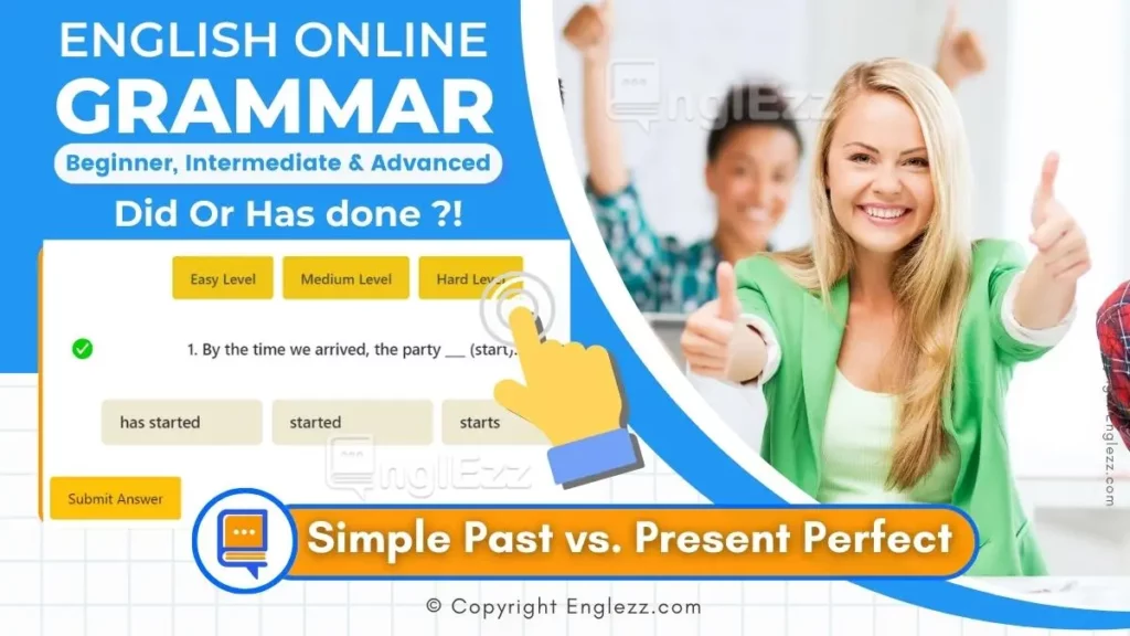 Simple Past vs Present Perfect Exercises with Answers 3 Levels Grammar Quiz 1 simple-past-vs-present-perfect-exercises-with-answers-3-levels-grammar-quiz