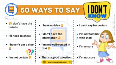 50 Ways to Say I Do not Know in English: Expand Your Vocabulary 9 50-ways-to-say-i-do-not-know-in-english-with-examples