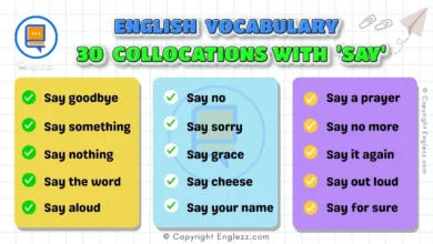 Speak Fluently: 30 Key Collocations with Say 4 collocations-with-say-english-vocabulary