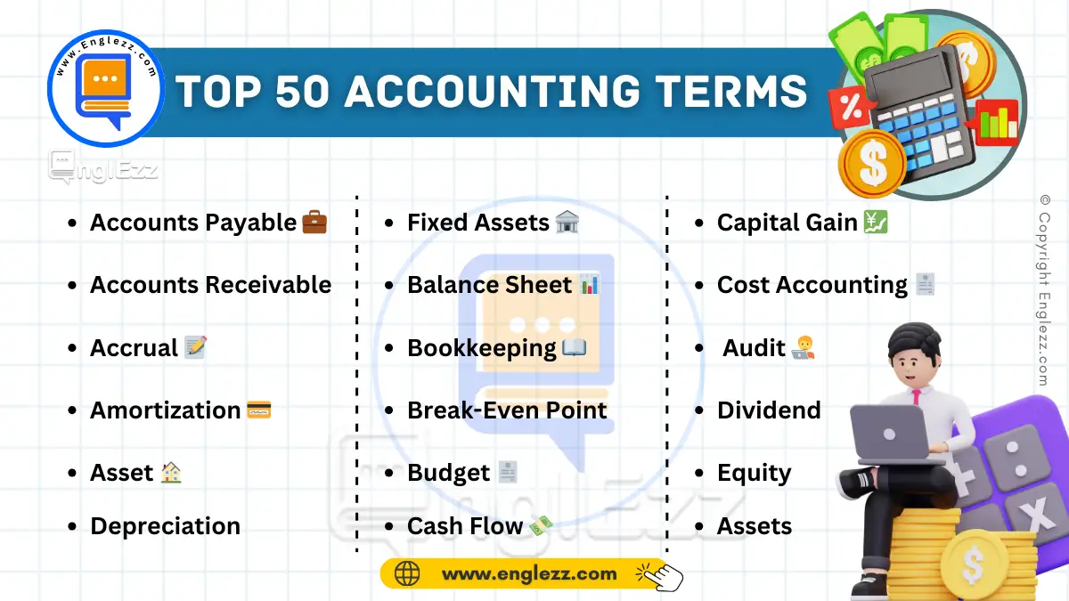 50 Most Common Accounting English Terms Explained With Examples • EnglEzz